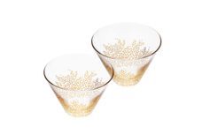 Sara Miller London for Portmeirion Chelsea Collection Set of 2 Glass Small Bowls 11.4cm thumb 2