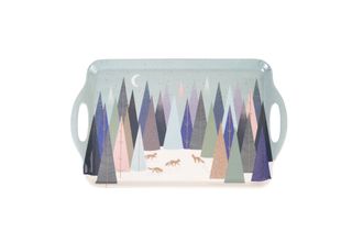 Sara Miller London for Portmeirion Frosted Pines Collection Tray 48cm x 29.5cm