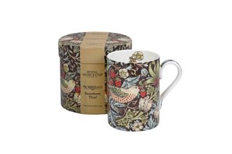 Royal Worcester Strawberry Thief Mug Chocolate / Slate 350ml