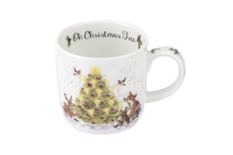 Royal Worcester Wrendale Designs Mug Oh Christmas Tree 310ml