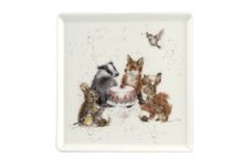 Royal Worcester Wrendale Designs Square Plate Woodland Party 18cm x 18cm thumb 1