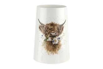 Royal Worcester Wrendale Designs Vase Cow 20cm