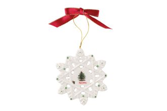 Sell Spode Christmas Tree Bauble Snowflake 7.5cm