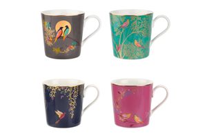 Sara Miller London for Portmeirion Chelsea Collection Set of 4 Mugs