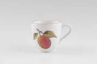 Sell Royal Worcester Evesham - Gold Edge Coffee Cup Gold line in centre of handle, Plum and blackcurrants 2 1/4" x 2 1/4"