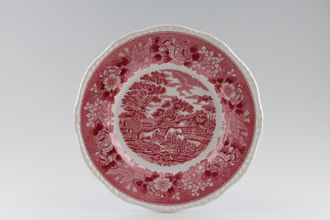 Adams English Scenic - Pink Dinner Plate Horses 10 3/8"