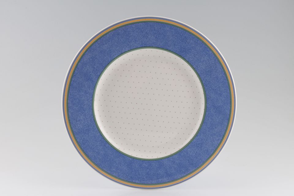 Villeroy & Boch Julie Dinner Plate Blue rim 10 1/2"