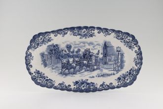 Sell Johnson Brothers Coaching Scenes - Blue Sandwich Tray 13"