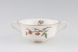 Royal Worcester Blossom Time Soup Cup Two handles