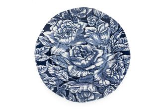 Burleigh Ink Blue Hibiscus Tea Plate 19cm