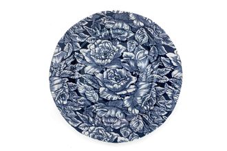 Burleigh Ink Blue Hibiscus Dinner Plate 26.5cm