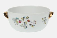 Royal Worcester Strawberry Fair - Gold Edge Porcelain Casserole Dish Base Only Shape 23 Size 6 1 1/2pt thumb 1