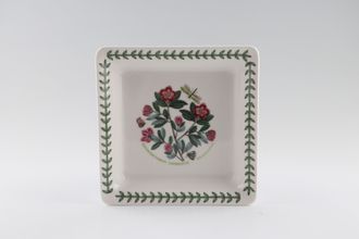 Sell Portmeirion Botanic Garden - Older Backstamps Serving Dish Small square, Rhododendron Lepidotum - Rhododendron - name inside 6" x 6"