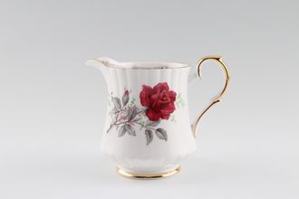Sell Royal Stafford Roses To Remember - Red Milk Jug Ribbed around base and rim, Gold on handle 1/2pt