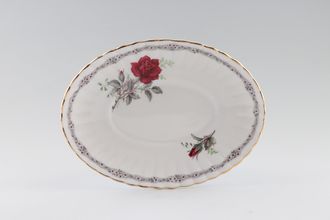 Sell Royal Stafford Roses To Remember - Red Sauce Boat Stand Fluted