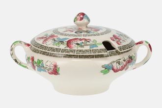 Johnson Brothers Indian Tree Sauce Tureen + Lid Cut out in lid 
