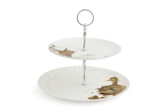 Royal Worcester Wrendale Designs 2 Tier Cake Stand