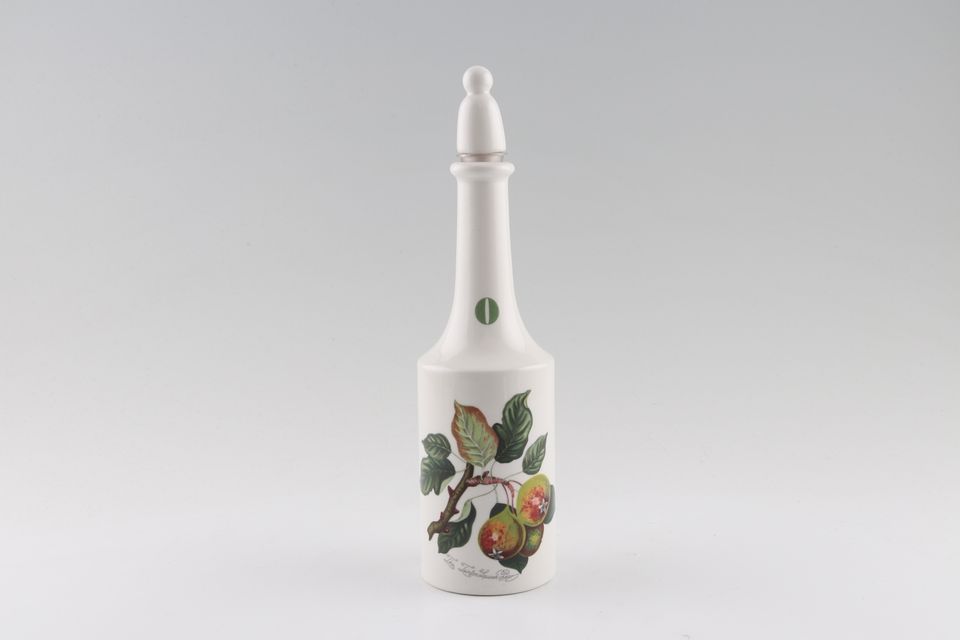 Portmeirion Pomona - Older Backstamps Oil Bottle + Stopper The Teinton Squash Pear Ceramic / Plastic lid 7 1/4"