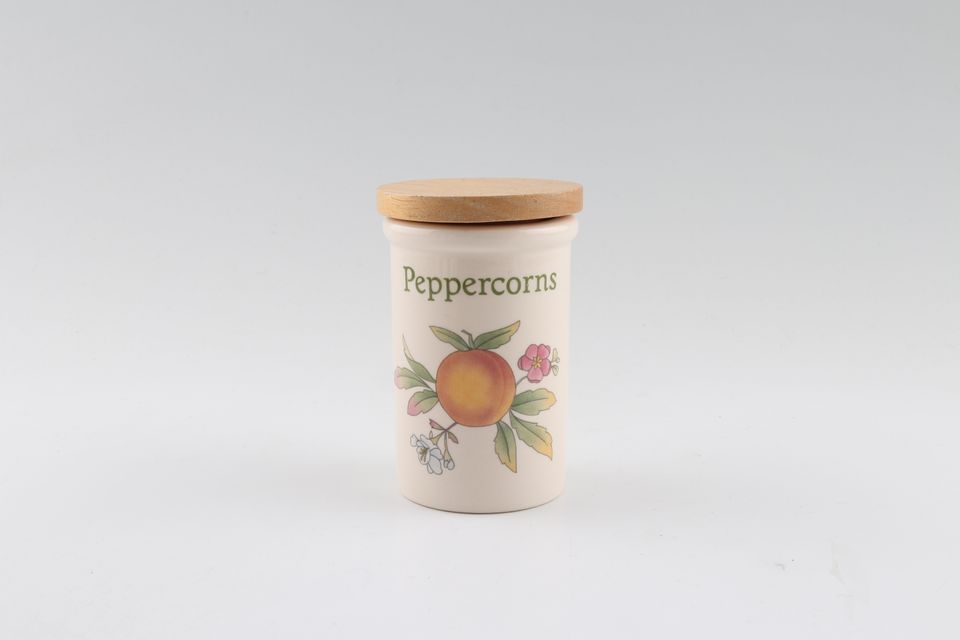 Cloverleaf Peaches and Cream Spice Jar Peppercorns 2 1/4" x 3 1/2"