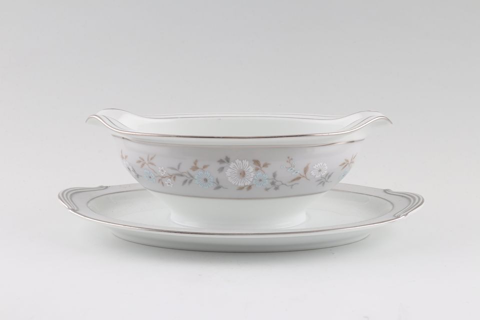 Noritake Vernon Sauce Boat and Stand Fixed