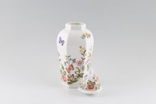 Aynsley Cottage Garden Vase Hexagonal Lidded Vase - height includes lid 9 1/4" thumb 2
