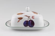Royal Worcester Evesham Vale Butter Dish + Lid 8" x 6" thumb 1
