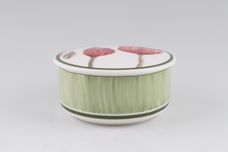Villeroy & Boch Flora Covered Box Round - Coquelicot Lid 3 3/4" thumb 1