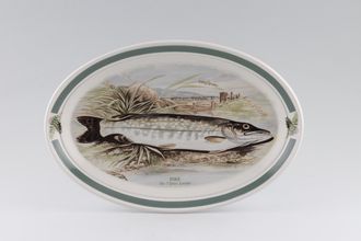 Portmeirion Compleat Angler - The Oval Plate Pike No 7 Esox Lucius 11"