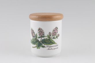 Royal Worcester Worcester Herbs Herb Jar Peppermint - No Green Line 2 3/4" x 3"