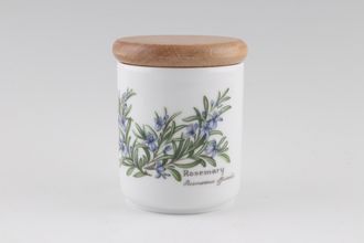 Royal Worcester Worcester Herbs Herb Jar Rosemary - No Green Line 2 3/4" x 3"