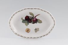 Queens Hookers Fruit Tray (Giftware) Scalloped Edge - Plum 7 3/4" x 5 1/2" thumb 1
