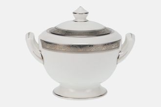 Sell Royal Worcester Davenham Platinum Sugar Bowl - Lidded (Tea) 2 handles