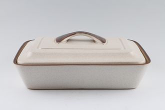 Sell Denby Potters Wheel - Tan Centre Vegetable Tureen with Lid Lidded, oblong, divided Ridge on lid 11" x 8 1/4"