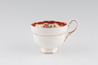 Sell Paragon Pompadour - Red Coffee Cup Pattern Inside 2 3/4" x 2 1/4"