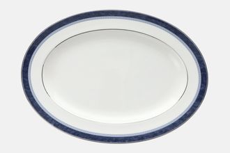 Sell Royal Doulton Blue Marble Oval Platter Royal Doulton Backstamp 14 1/2"