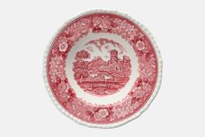 Adams English Scenic - Pink Rimmed Bowl Horses 8 1/8" thumb 2