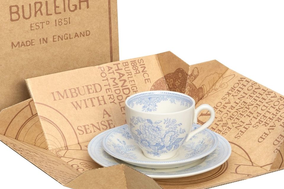 Burleigh Blue Asiatic Pheasants Teacup Gift Set 187ml