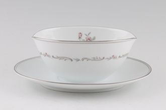 Noritake Mayfair Sauce Boat and Stand Fixed