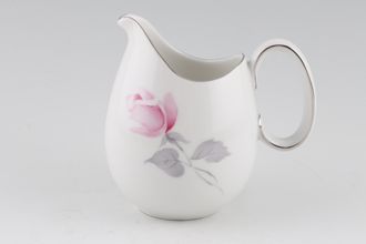Thomas White with Pink Roses and Silver Line Milk Jug 1/3pt