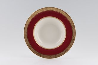 Royal Worcester Diana - Red and Gold Rimmed Bowl 8 1/4"