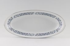 Noritake Royal Blue Serving Bowl Long and shallow 12" x 5 3/4" thumb 2