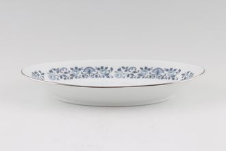 Noritake Royal Blue Serving Bowl Long and Shallow 9" x 4 3/4"
