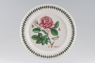 Portmeirion Botanic Garden - Older Backstamps Dinner Plate Rosa Maiestas Regia - Royal Highness 10 3/8"