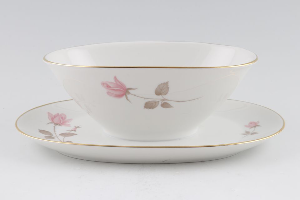 Rosenthal Quince - Gold Edge Sauce Boat and Stand Fixed