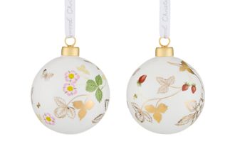 Wedgwood Christmas Ornament Wild Strawberry Baubles