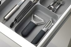 Joseph Joseph Cleaning and Organisation DrawerStore Cutlery, Utensil and Gadget Organiser Grey 38.4cm x 5.3cm x 39.7cm thumb 3