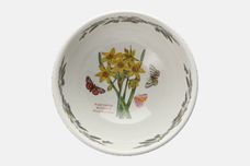 Portmeirion Botanic Garden - Older Backstamps Serving Bowl Narcissus minimus- small narcissus 7 3/4" thumb 2