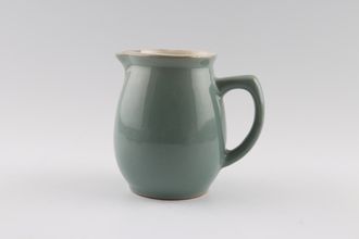 Sell Denby Manor Green Milk Jug Barrel Shape with flat topped handle 1/2pt