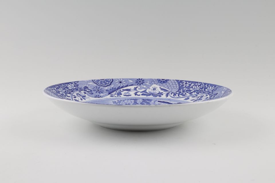 Spode Blue Italian (Copeland Spode) Serving Dish Smooth Edge, Shallow with 4 1/4" well. 8 3/4"