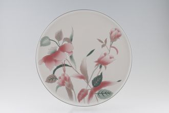 Mikasa Continental Silk Flowers Gateau Plate Edges turn up 12 1/4"